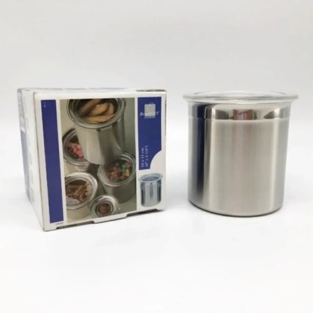 BergHOFF 2.5 Cups Silver Stainless Steel Canister